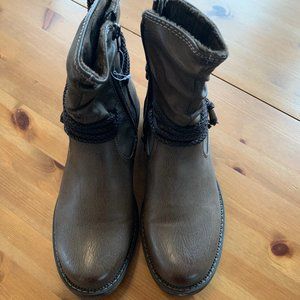 Springstep Katie Brown Leather Boot Size 40